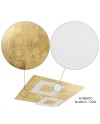 DALIA * PLAFÓN CUADRADO 24W+24W - ORO + BLANCO